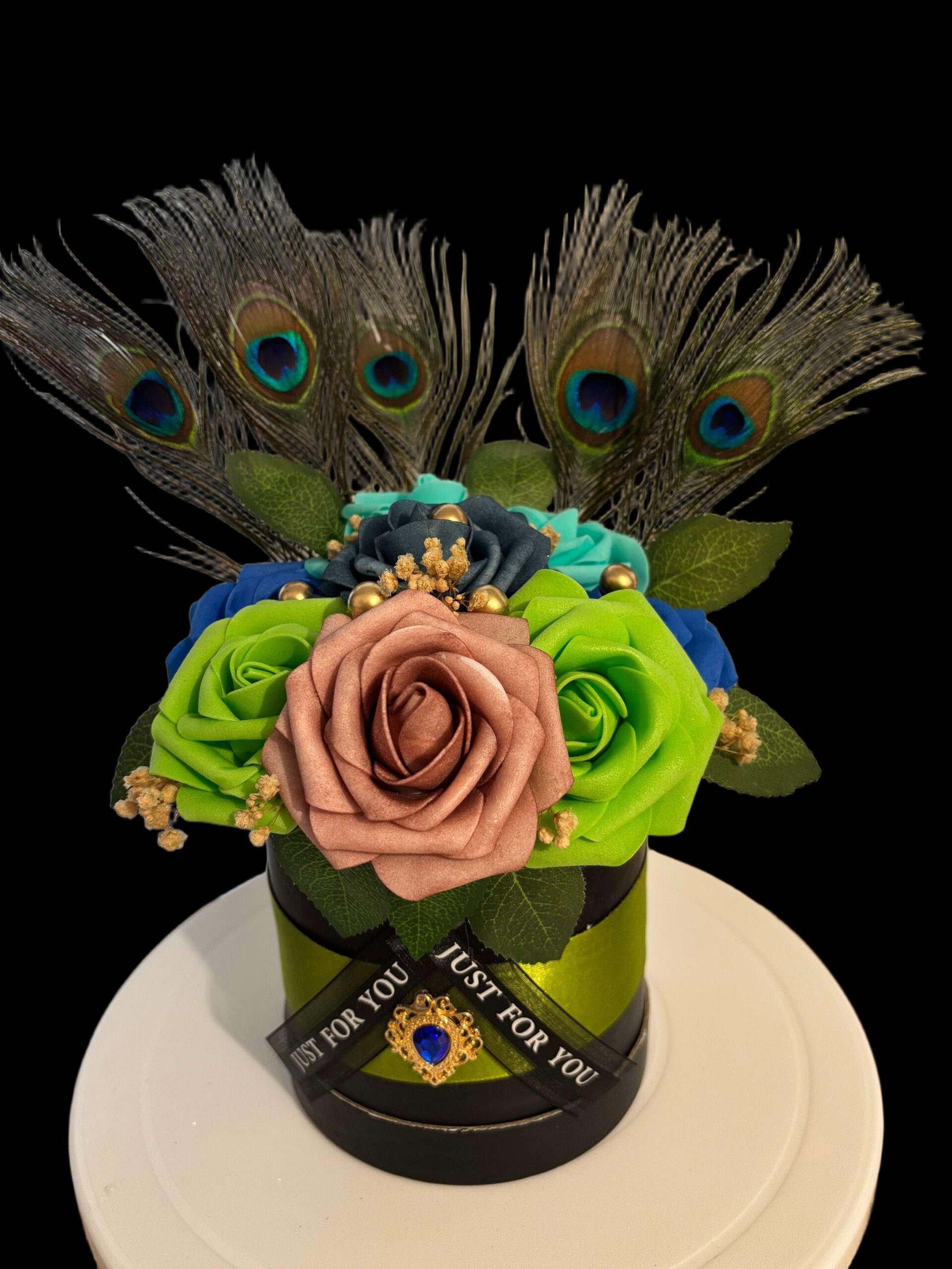 009 boite plume de paon