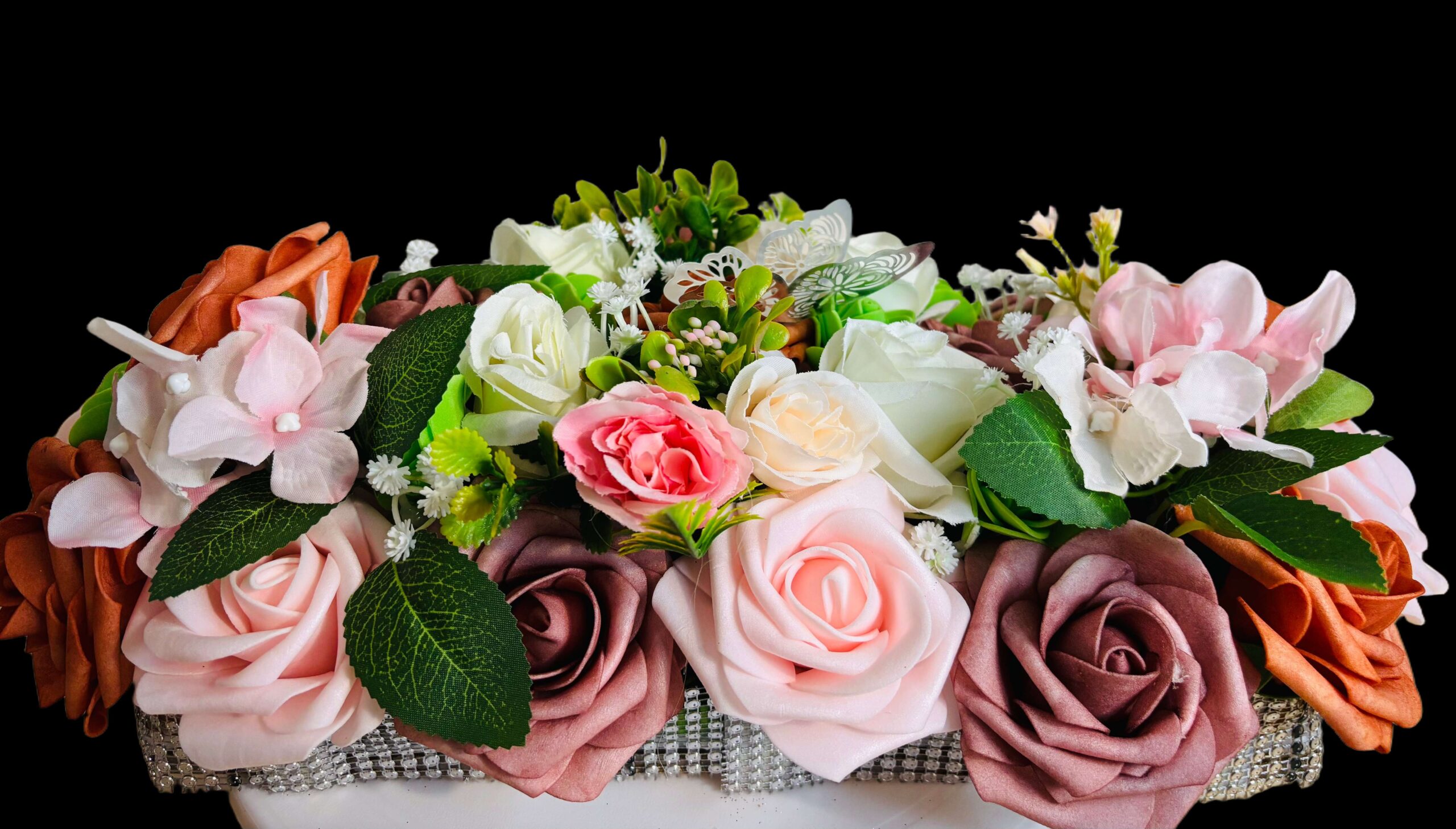 010 centre diamant rose