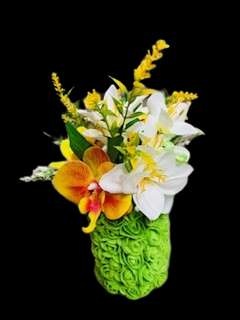 044 verre a eau fleuri