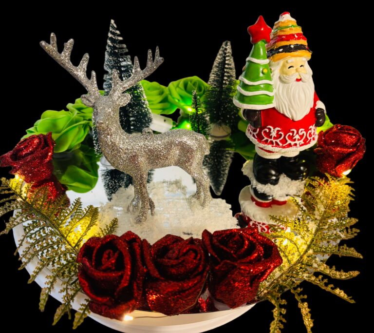 055 plateau cerf et pere noel