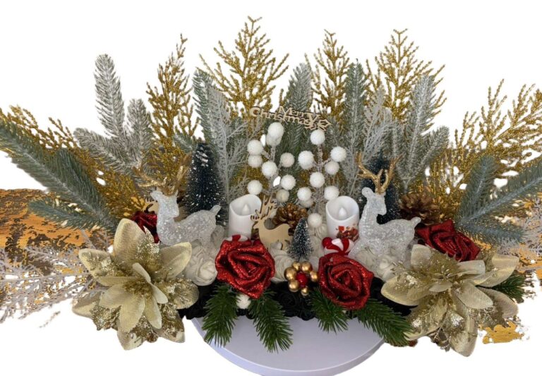 056 centre de table cerf